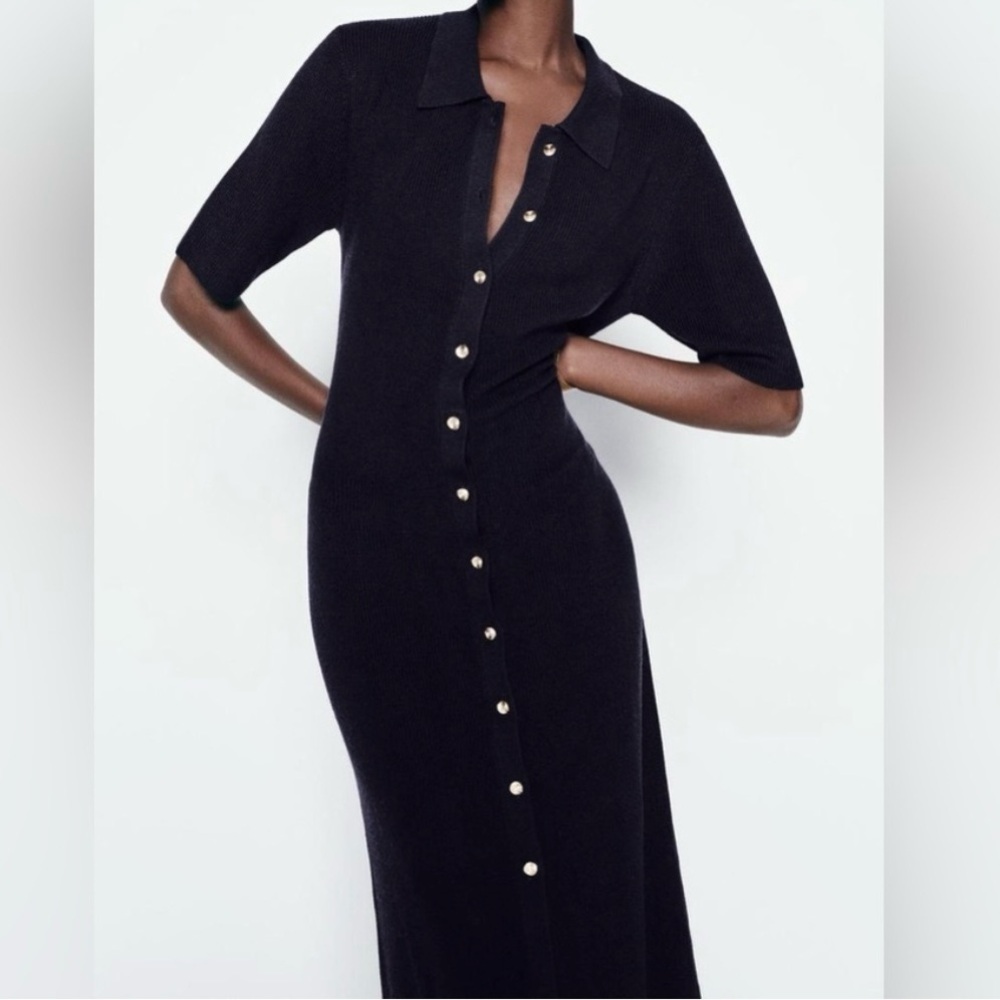 Black Knit Dress